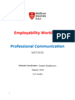 MGT3018 Employability Workbook