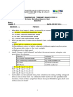 Annual Exam Revision Worksheet Grade 7 Answer Key 2023-24