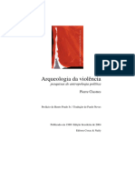 CLASTRES, Pierre. Arqueologia da violencia pesquisas de antropologia politica