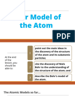 Physical Science SHS 2.3 Bohr Model of The Atom