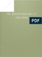 Dr. Zainab Vora Class Links