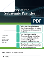 Physical Science SHS 2.2 Discovery of The Subatomic Particles