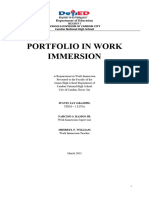 Portfolio Format Sample