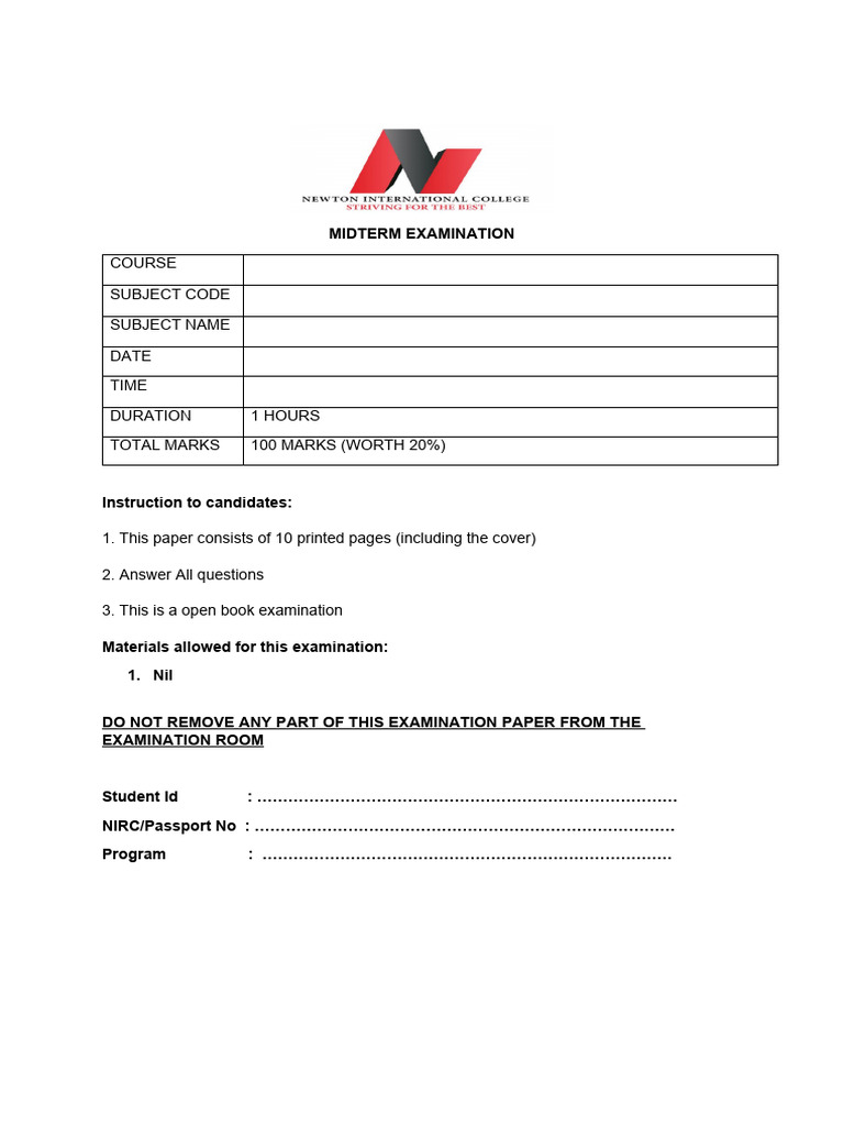 midterm-examination-conflict-management-pdf-cognitive-science