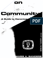 Canon & Community - A Guide To Canonical Criticism - James A. Sanders (Guides To Biblical Scholarship - Old Testament Series 1984 - 1) (Fortress, 1984)