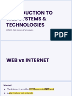 01 Introduction Web Systems Technologies