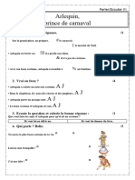 Arlequin Prince de Carnaval - Questionnaire P1