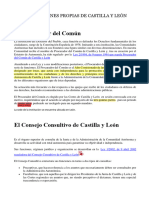 Tema 6. Instituciones Propias CyL. Procurador Del Común, Consejo Consultivo.