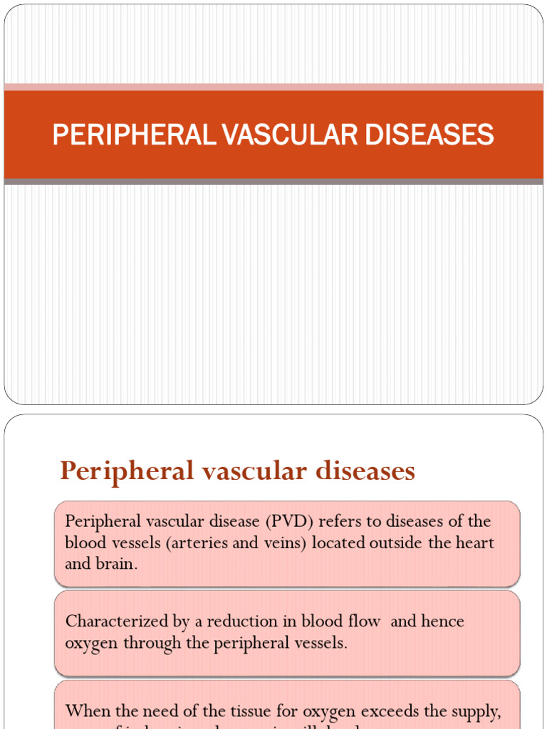 Understanding Peripheral Vascular Diseases | PDF | Blood Vessel ...