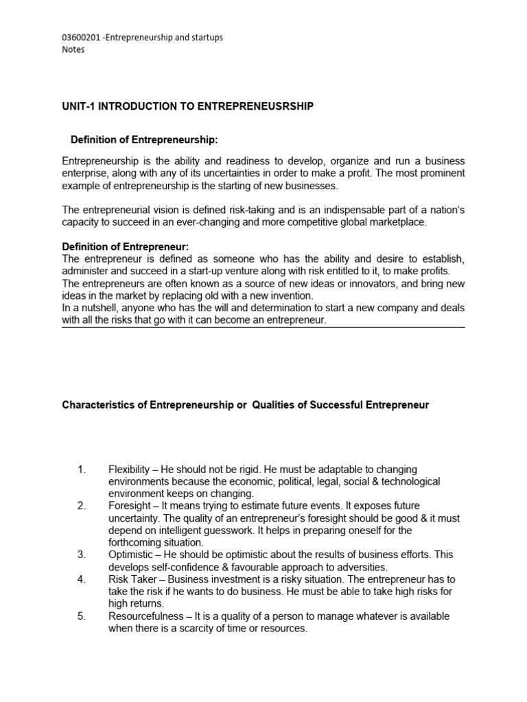 03600201 notes for students pdf