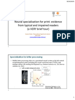 NeuralSpecializationForPrint TypicalDyslexicReaders