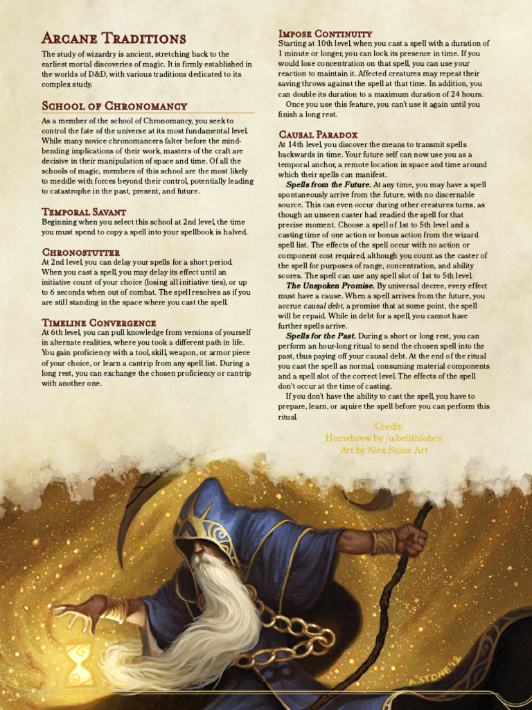 School of Chronomancy | PDF