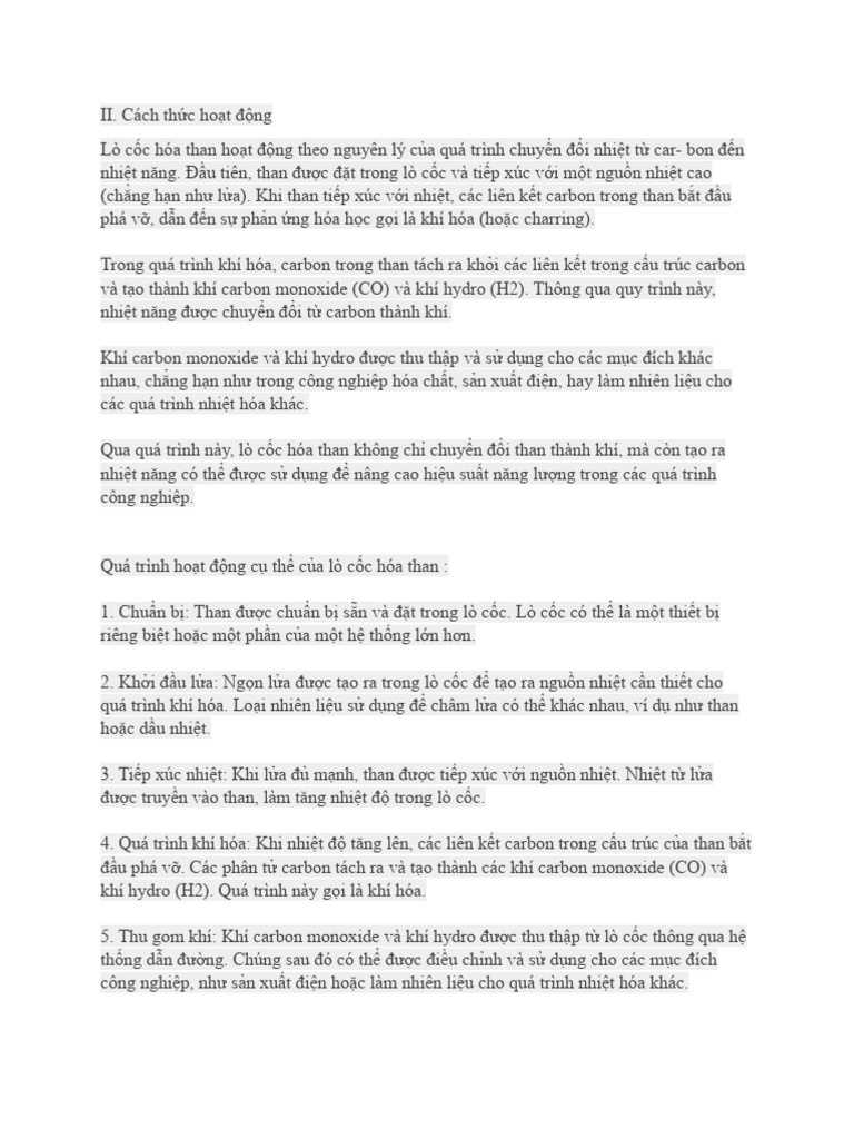 cách thức hoạt động của lò cốc hóa than | PDF