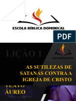 Lição 1 - As Sutilezas de Satanás Contra a Igreja de Cristo - Copia