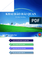 Bai Giang DLGNKBHQ Chuong 6. Khai Bao Hai Quan