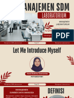 Manajemen SDM Laboratorium