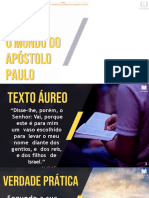 Slides - Lição 1 - o Mundo Do Apóstolo Paulo - Canal Texto Áureo