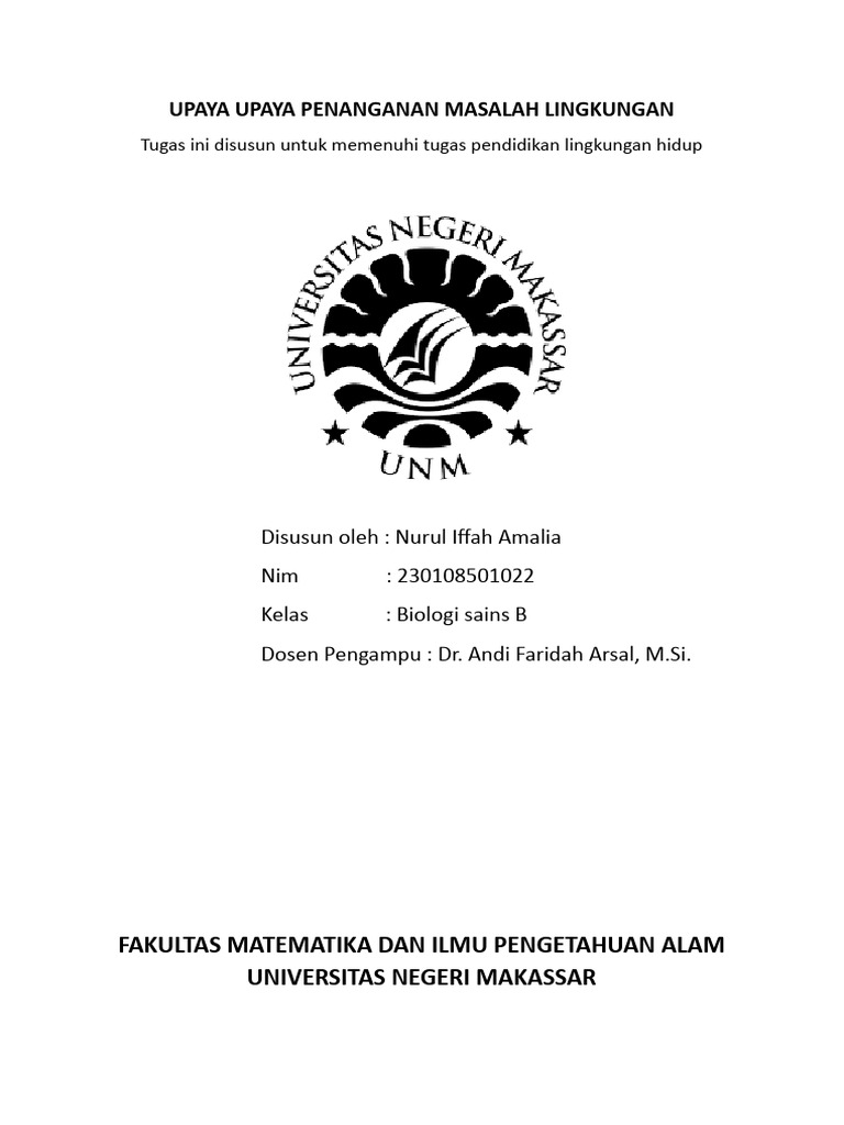 Upaya Penanganan Masalah Lingkungan SDGs | PDF | Sains & Matematika