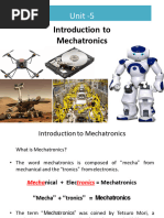 Unit 5 - Mechatronics, Hydraulic and Pneumatic actuationFME&M