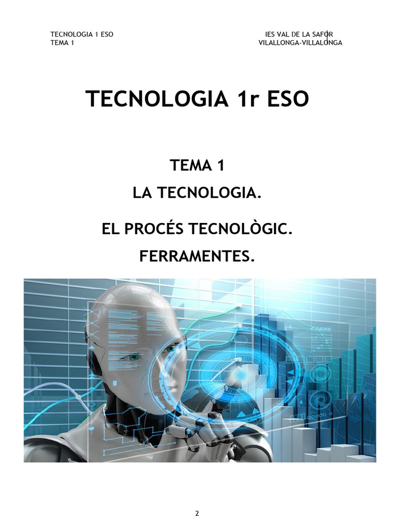Dossier Tecno Part 1 Curs 22-23 | PDF