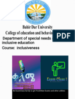 BDU Inclusiveness PowerPoint ExamClass