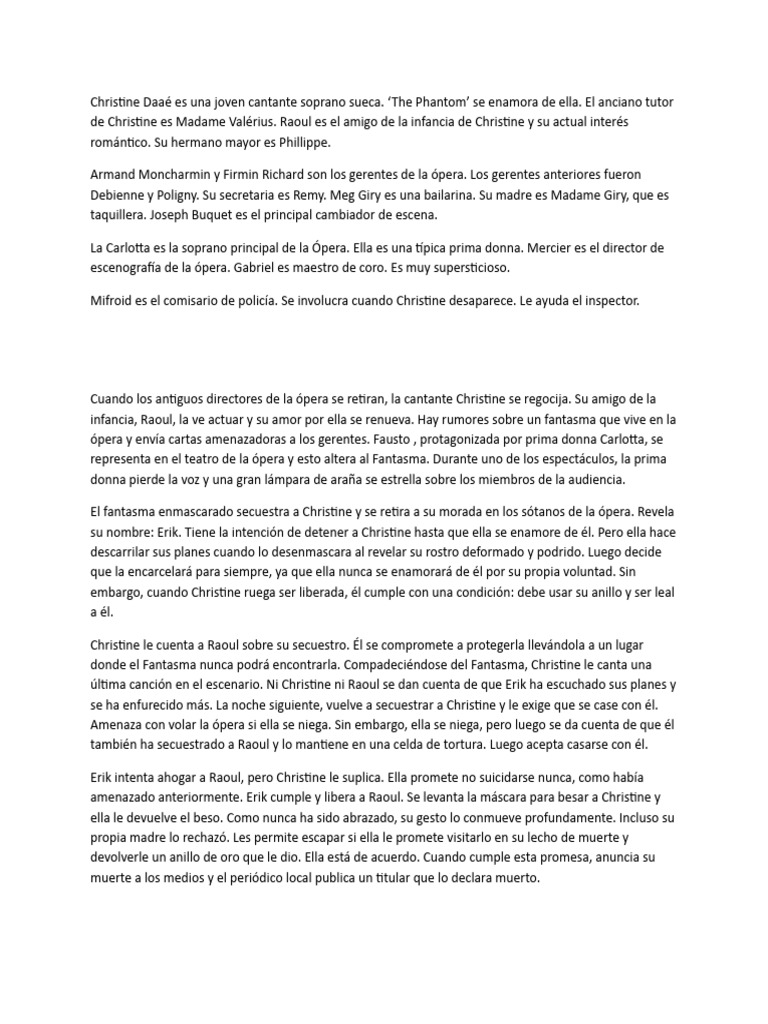 The Phantom of The Opera | PDF