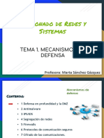 Tema 1 - Mecanismos de Defensa