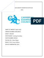 Caribbean Secondary Examination Certificate