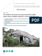 Un Sendero de Locura en La Provincia de Cádiz - Casas Cueva, Tumb