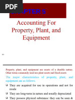 Accounting For Property, Plant, and Equipment