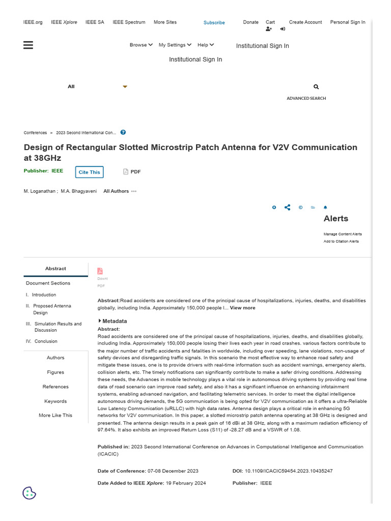 Design of Rectangular Slotted Microstrip Patch Antenna For V2V ...