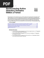 Restructuring Active Directory Domains Within A Forest