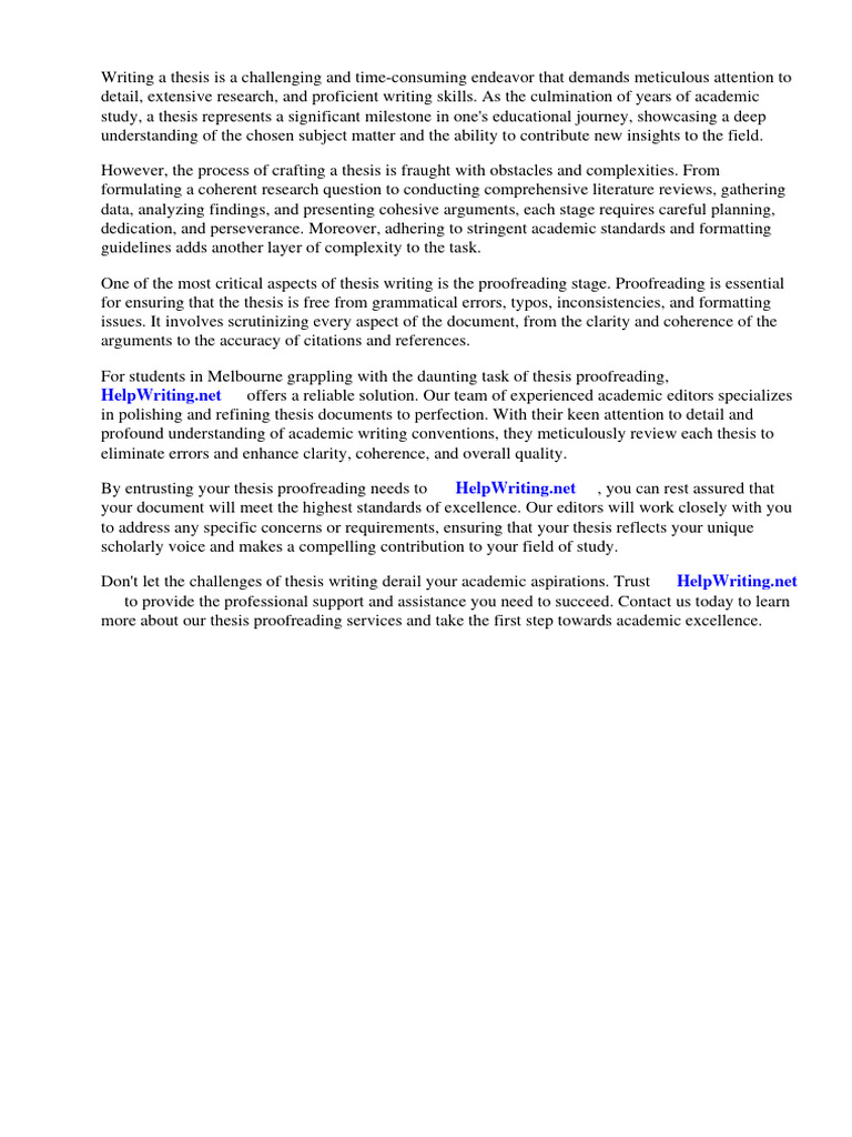 Thesis Proofreading Melbourne Pdf Editing Proofreading