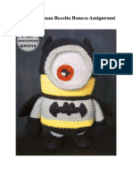 Minions Batman Receita Boneca Amigurumi PDF Gratis