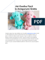 PDF Croche Ovelha Facil Receita de Amigurumi Gratis