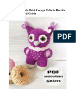 PDF Croche de Bebe Coruja Pelucia Receita de Amigurumi Gratis