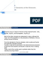 Lecture 15 The Halogens