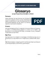 Tagalog Filipino Translation Glossary