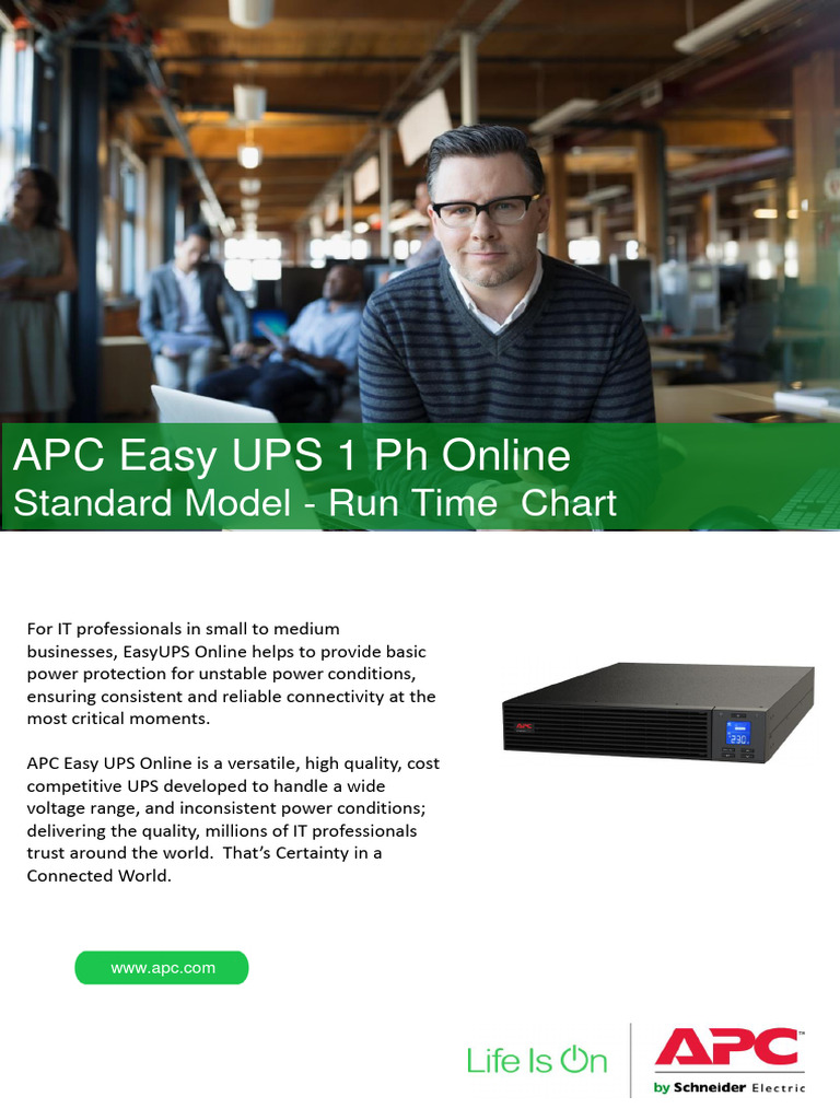 Apc easy ups 1 ph online runtime chart pdf