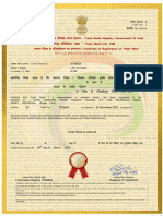 Reg Certificate - Class 35