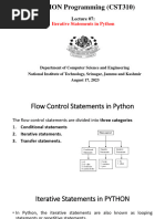 07 Lecture Iterative Statements