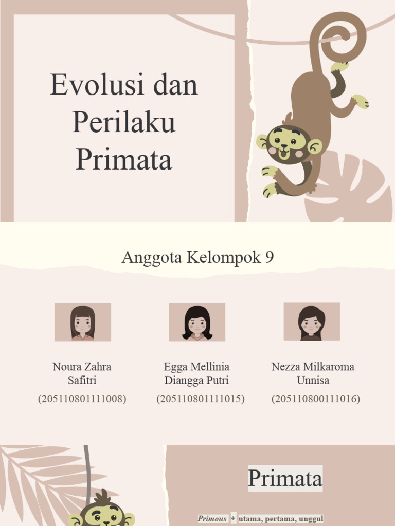 Evolusi dan Perilaku Primata | PDF