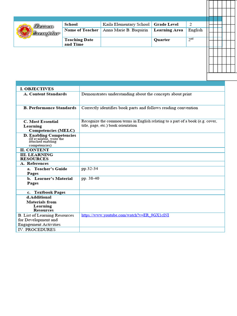 English2 2nd Quarter Week 2 Day 1 5 Pdf