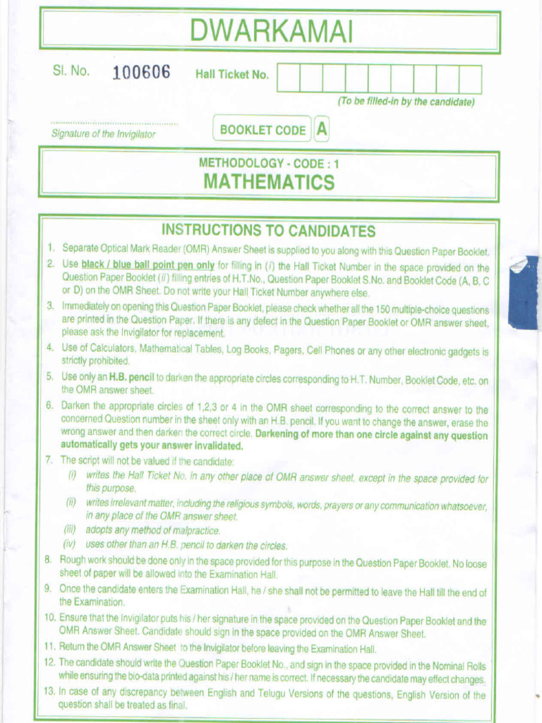 Ed Cet Maths | PDF