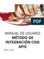 Manual de Usuario - Método de Integración Con APIs