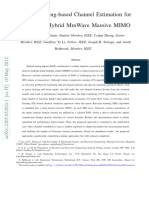 Deep Learning-Based Channel Estimation For Wideband Hybrid Mmwave Massive Mimo