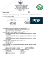 Filipino 9 2nd Quarter Test and Answer Key