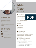 Estudiante de Electrónica. Me Considero Una Persona Responsable y Ordenado. Buscando Mi Primera Experiencia Laboral.