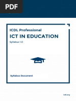 ICDL ICT in Education - Syllabus 1.0