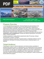 Extended Mineral Exploration Training Program 2023